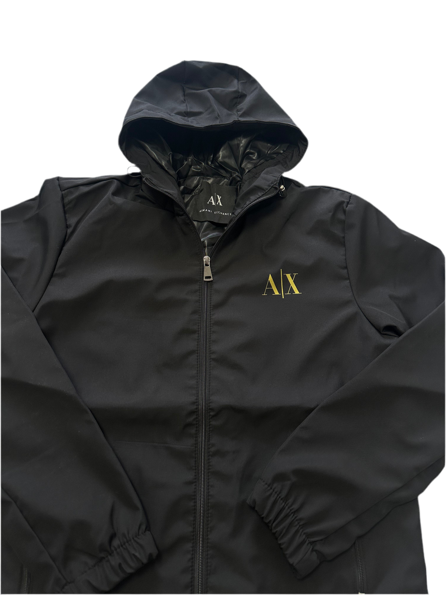Geacă bărbați Armani Exchange cu glugă – Negru