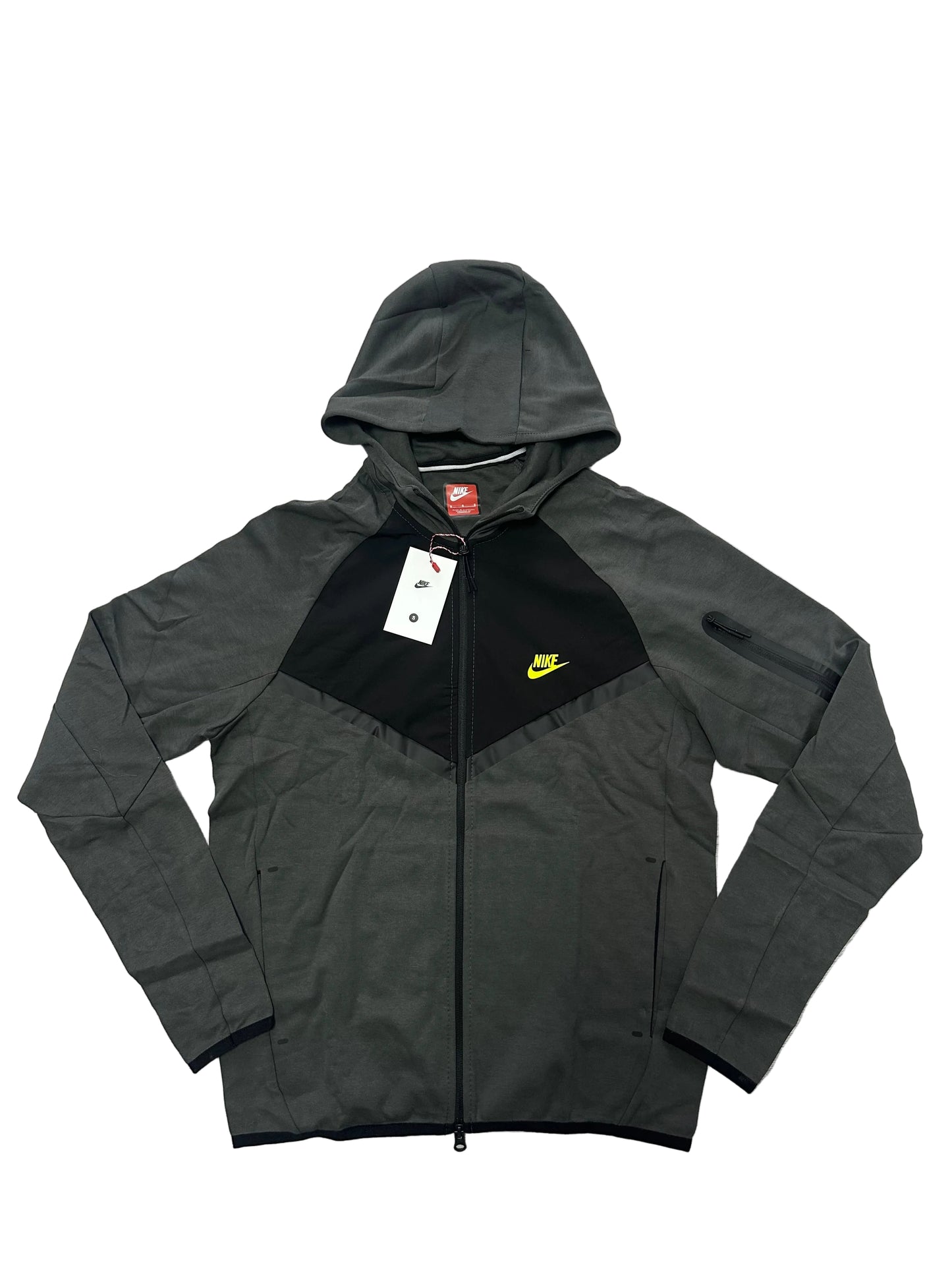 Trening Tech Fleece - Antracit & Detalii Neon